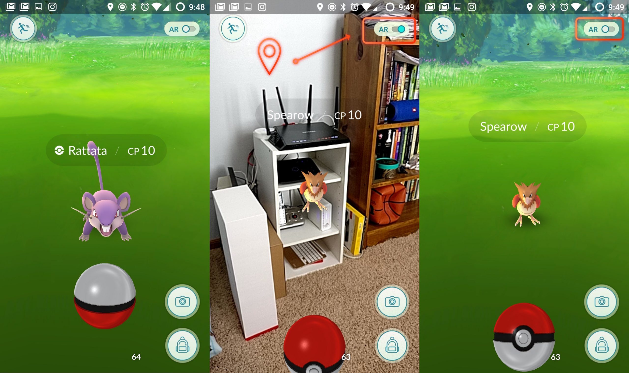 pokemon go for android stuck in ar mode